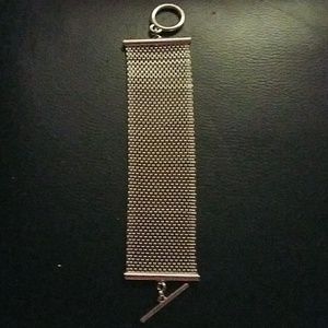 Silver mesh bracelet